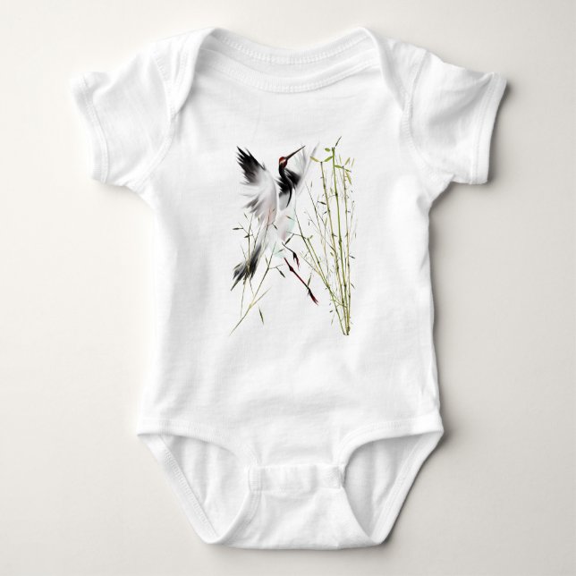 En kran i Bamboo Shirts Tröja (Framsida)
