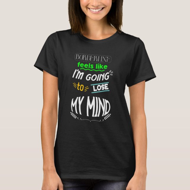 en kreativitet vid gränsen t shirt (Framsida)