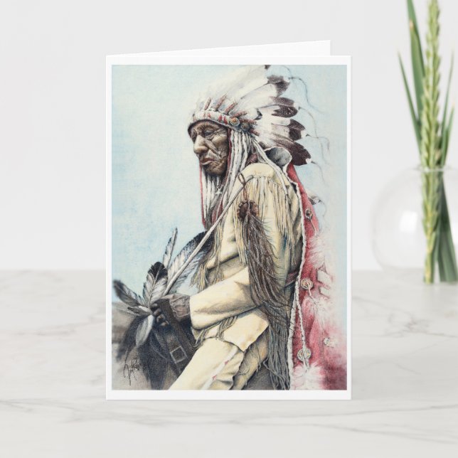 En krigare kort för legatkonst (Framsida)