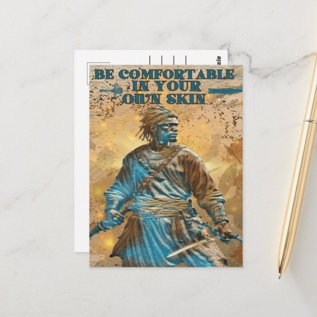 En krigares oförstörbara själ vykort (Fram/Back In Situ)