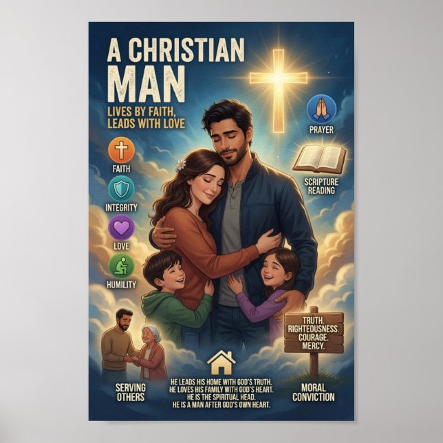 En kristen man poster (Framsidan)