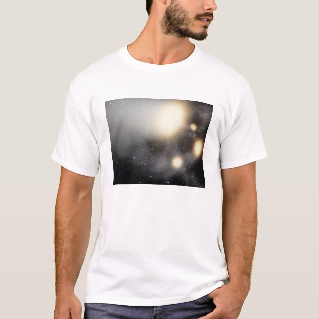 En krock av galaxer t-shirt (Framsida)