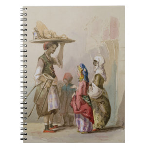En krukasäljare, c.1855 anteckningsbok med spiral