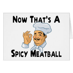 En kryddig Meatball Hälsningskort
