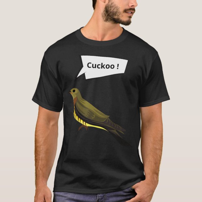 En kuckoo som kallar häxcowboyen t shirt (Framsida)
