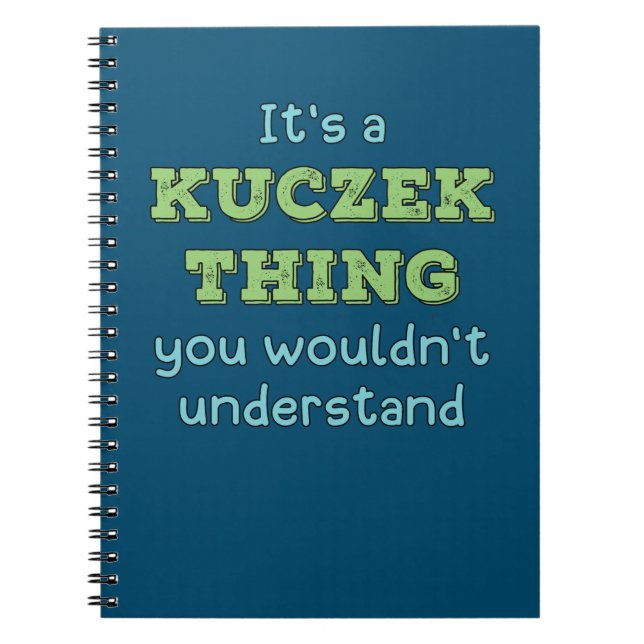 En Kuczek Sak Anteckningsbok (Framsidan)