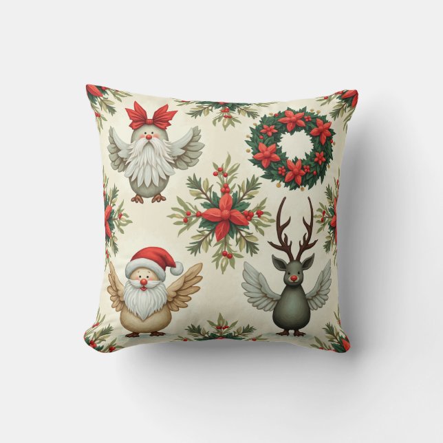 En kudde med tomten på den (Framsida)