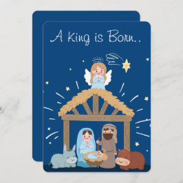 En kung är född julkort