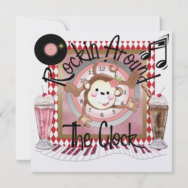 En kunglig rockande fest - SRF Inbjudningar (Framsida)