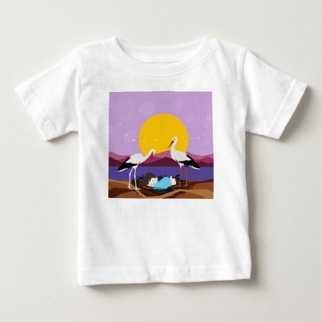 En kurir som antog baby t shirt (Framsida)
