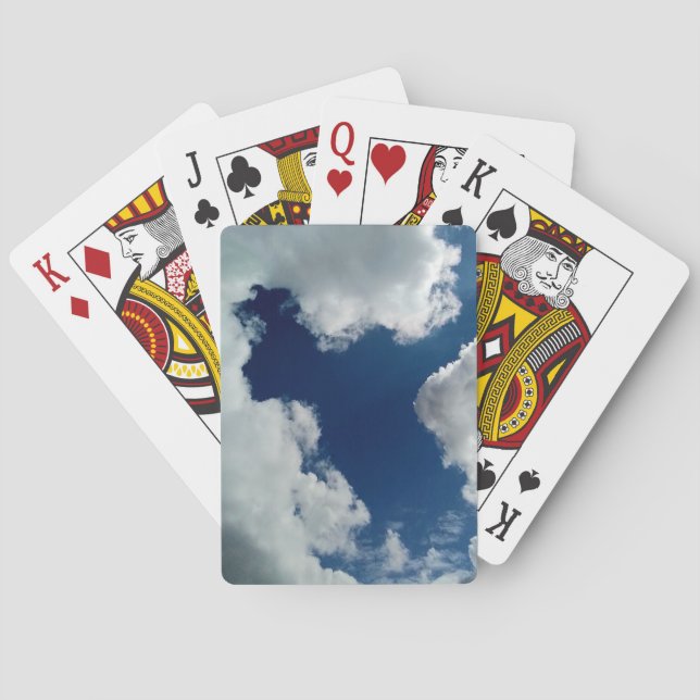 En kurva i molnen casinokort (Baksidan)