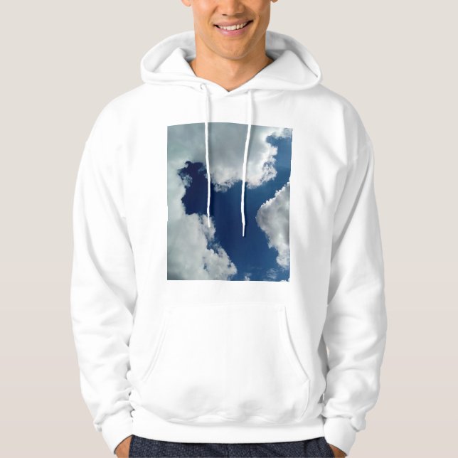 En kurva i molnen hoodie (Framsida)