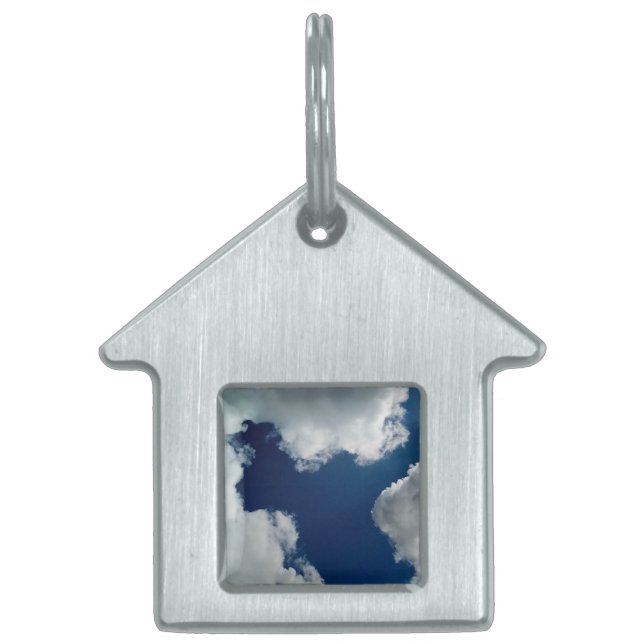 En kurva i molnen ID-bricka husdjur (Framsidan)