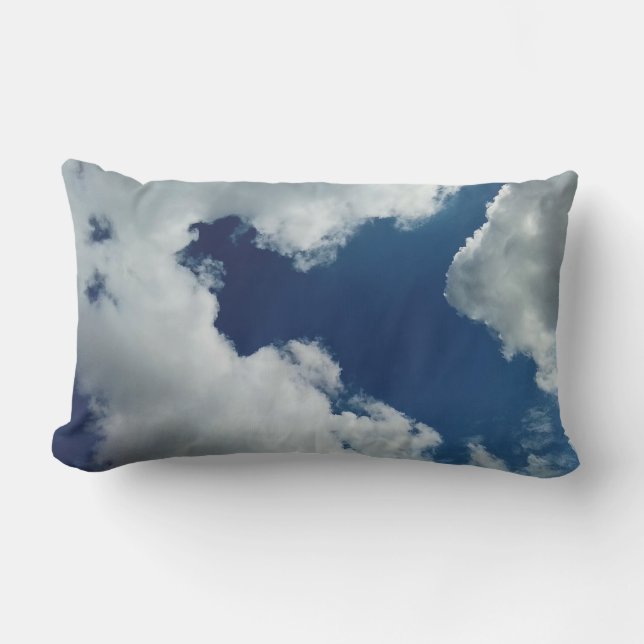 En kurva i molnen lumbarkudde (Framsida)