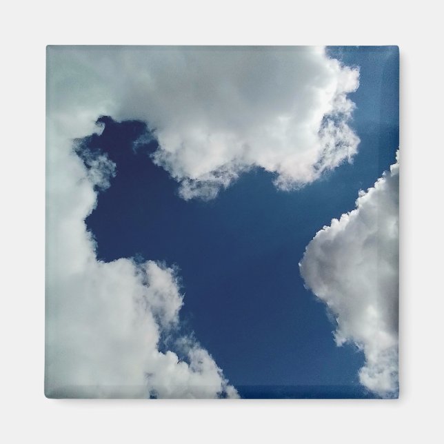 En kurva i molnen magnet (Framsidan)