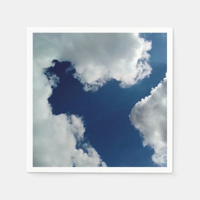 En kurva i molnen pappersservett (Framsidan)