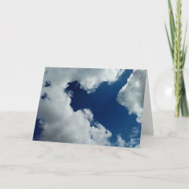 En kurva i molnen tack kort