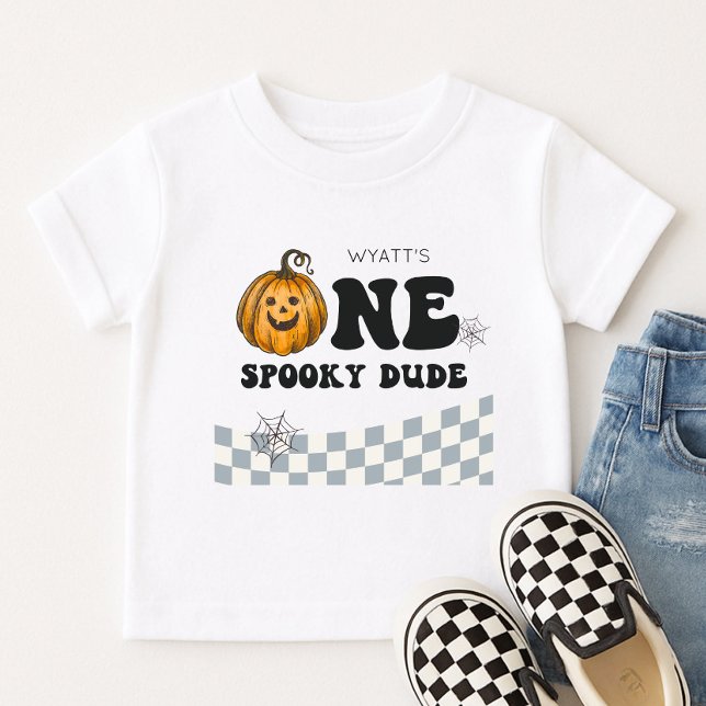 En kuslig kille Halloween 1-års födelsedag T Shirt (Skapare uppladdad)