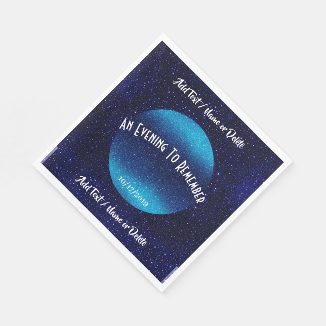 En kväll att minnas pappersservett (Hörn)