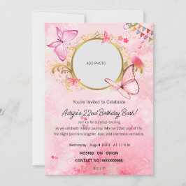 En kväll av firande"Födelsedag Inbjudningar