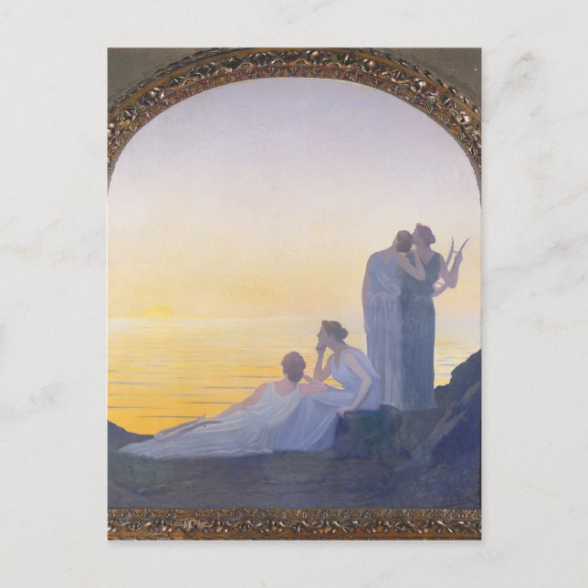 En kväll i antikens tider, 1908 vykort (Framsida)