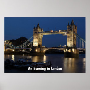 En kväll i London Nattlig scen Poster