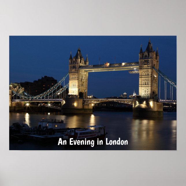 En kväll i London Nattlig scen Poster (Framsidan)