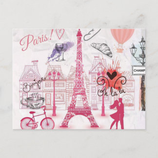 En kväll i Paris Vykort