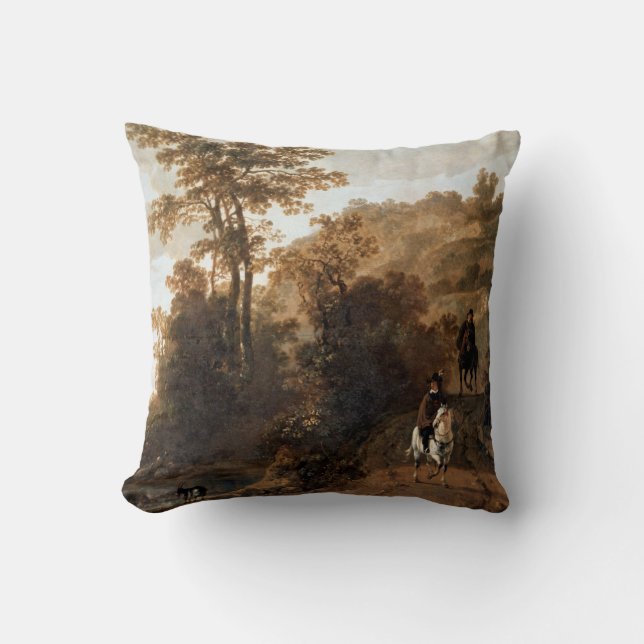 En kvällsflod nära floden Aelbert Cuyp Kudde (Framsida)