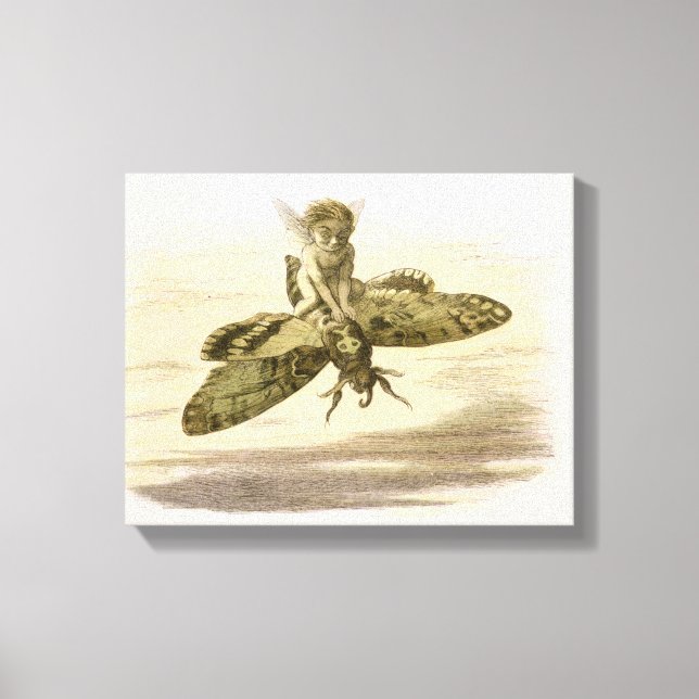 En kvällsrand, illustration från "In Fairyland: Canvastryck (Framsida)