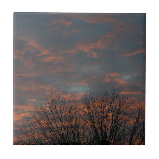 En kvällstid Himlar för Baby Kakelplatta (Framsidan)