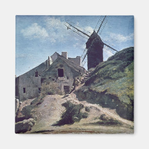 En kvarn på Montmartre, 1840-45 Magnet