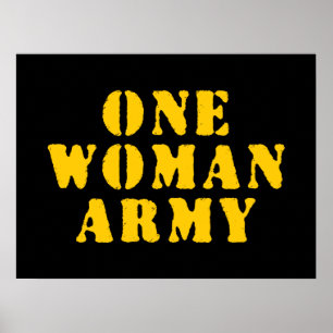 EN KVINNA ARMÉ POSTER
