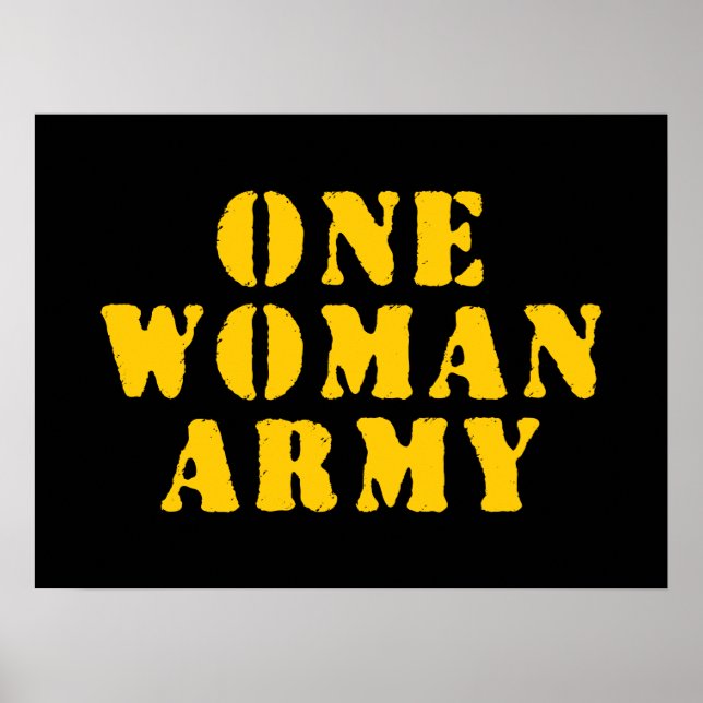 EN KVINNA ARMÉ POSTER (Framsidan)