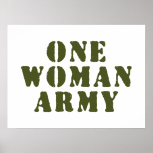 EN KVINNA ARMÉ POSTER