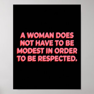 En kvinna behöver inte vara modigast att respekter poster