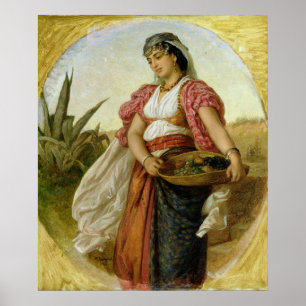 En kvinna från Algiers, 1871 Poster