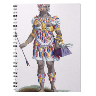 En kvinna från Honduras, 1780 (färgad gravyr) Anteckningsbok