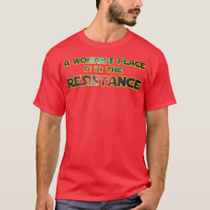 En kvinna i Ställe är emot T Shirt