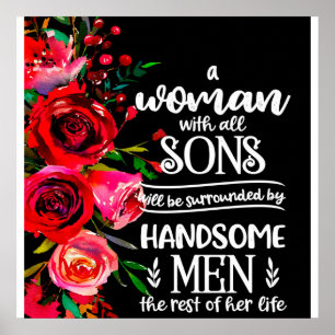 En kvinna med alla sadelgift, Mors dag Gift Idea Poster
