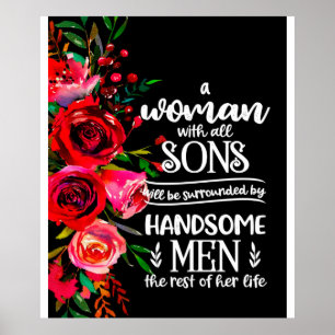 En kvinna med alla sadelgift, Mors dag Gift Idea Poster