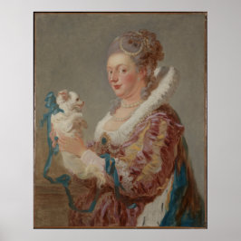 En kvinna med en Hund Poster