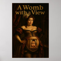 En kvinna med en vy - Klassisk oljepisod Poster