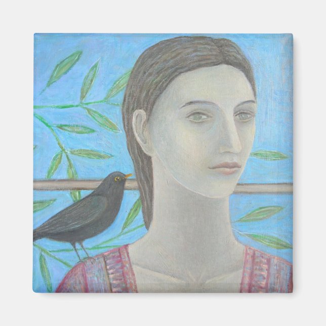 En kvinna och en Blackbird är en Magnet (Framsidan)