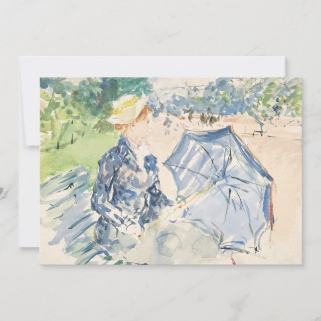 En kvinna som sitter i en bench | Berthe Morisot (Framsida)