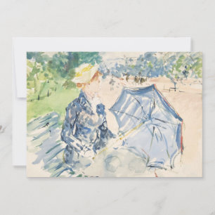 En kvinna som sitter i en bench Berthe Morisot