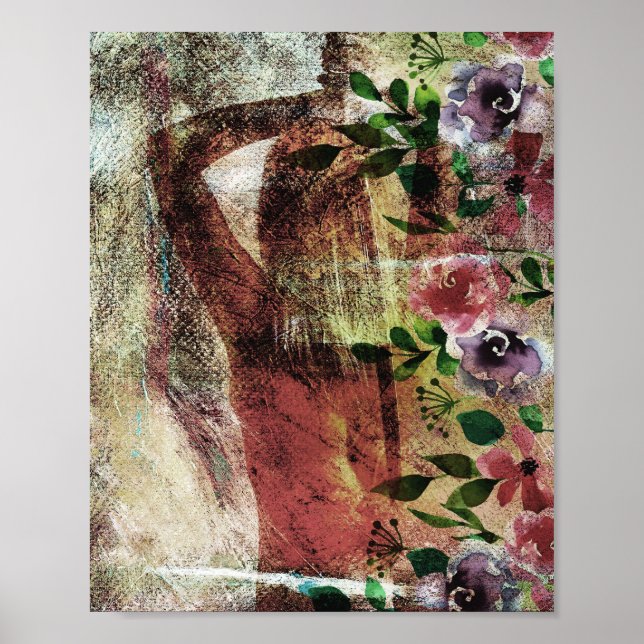 En kvinnas baksida med ett svärd bakom hennes rygg poster (Framsidan)