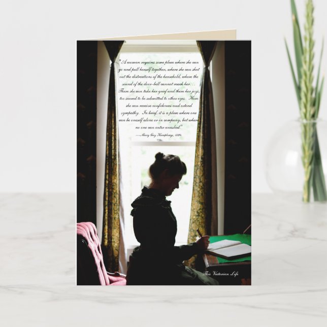 En kvinnas den - Viktoriancitat Kort (Framsida)