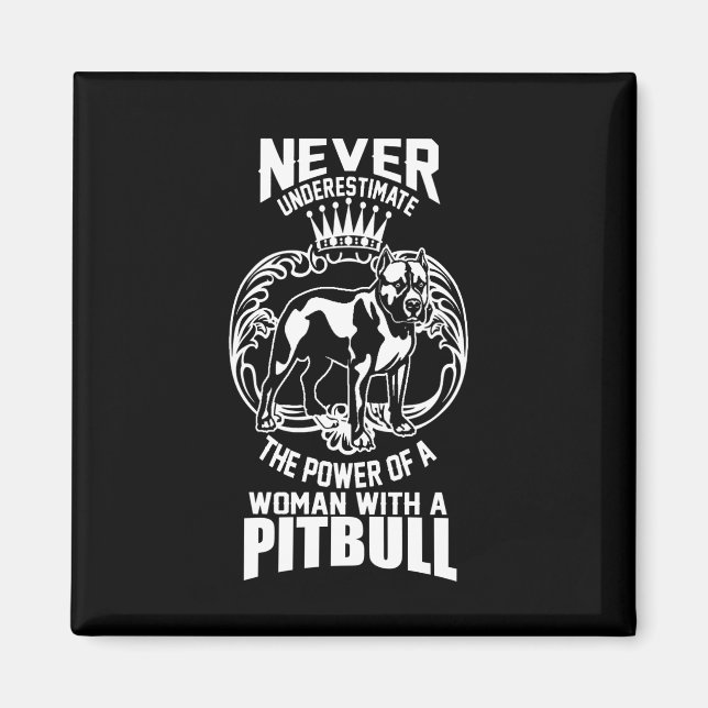 En kvinnas makt med Pitbull Magnet (Framsidan)