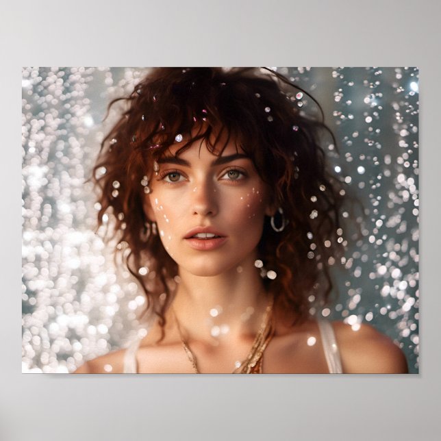 En kvinnas porträtt poster (Framsidan)